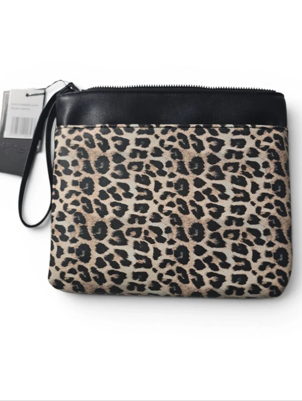 Ed Hardy Cheetah Leopard Print Love Hearts Rhinestone Wristlet NWT